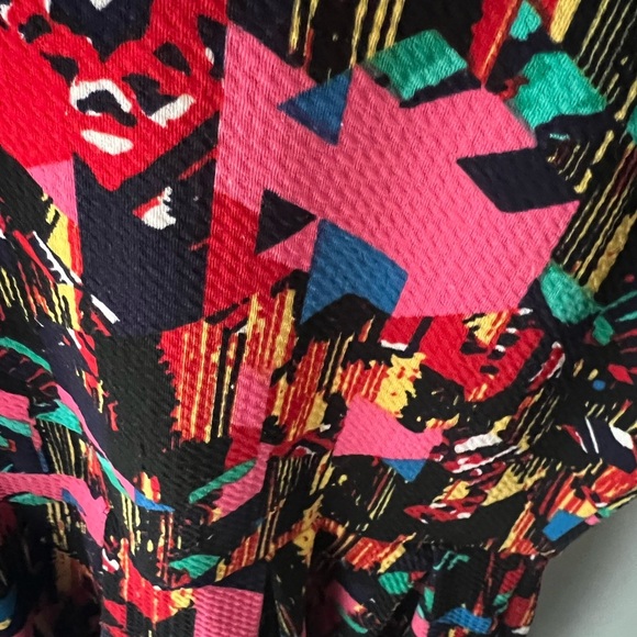 LuLaRoe Amelia Dress L | Bold Geometric Print | Pockets - Picture 2 of 3